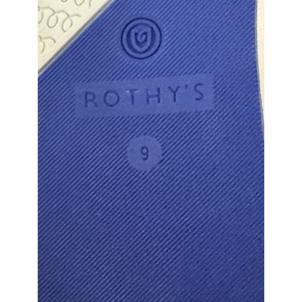 Rothys Womens Blue The City Slip On Sneaker Comfort Sustainable Loafer Sz 9 - Picture 6 of 6